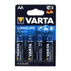 VARTA PILE AA/LR06 LONGLIFE POWER X 4> Piles Et Batteries·Piles|Éclairage·