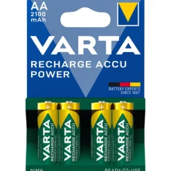 VARTA PILE AA/R6 RECHARGEABLE X4 2100MAH> Piles Et Batteries·Piles|Éclairage·