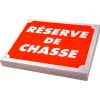 JANUEL PLAQUE AKILUX RESERVE DE CHASSE X10> Panneaux Signalétiques·Panneaux Signalétiques De Chasse|Panneaux Signalétiques·Panneaux Signalétiques De Chasse