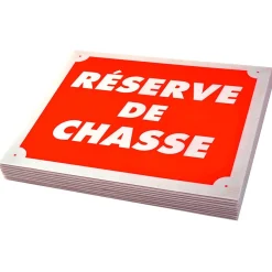JANUEL PLAQUE AKILUX RESERVE DE CHASSE X10> Panneaux Signalétiques·Panneaux Signalétiques De Chasse|Panneaux Signalétiques·Panneaux Signalétiques De Chasse