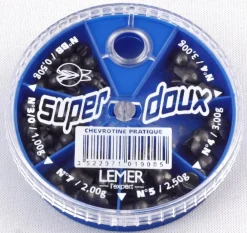 LEMER PLOMB BOITE CHEVROTINE PRATIQUE X6> Montages Pêche Au Posé·Plombs Carnassiers