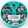 LEMER PLOMB BOITE OLIVE BOMBEE PERCEE X5> Montages Pêche Au Posé·Plombs Carnassiers