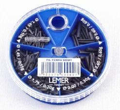 LEMER PLOMB CASES-FIL DROIT FENDU X6> Montage Des Lignes·Plombs Coup