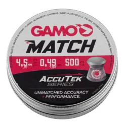 GAMO PLOMBS MATCH ACCUTEK 4,5MMX500> Munitions De Tir À Air Comprimé·Munitions 4.5Mm Et Capsules Co2