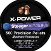 STOEGER PLOMBS 4.5MM XPOWER TETE RONDE 0.66G> Munitions De Tir À Air Comprimé·Munitions 4.5Mm Et Capsules Co2