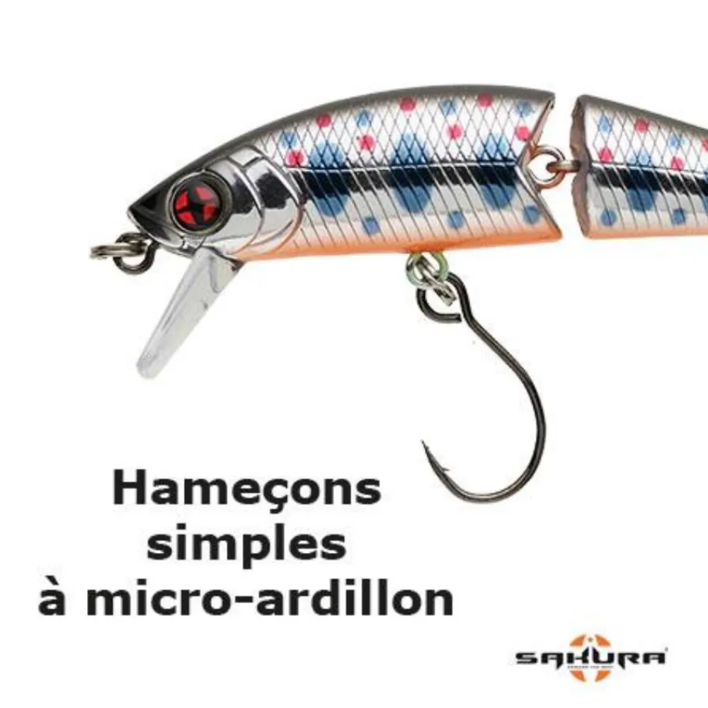 SAKURA POISSON NAGEUR PHOXY JOINTED 50 S 5CM 3,7G> Leurres Truite·Leurres Truite