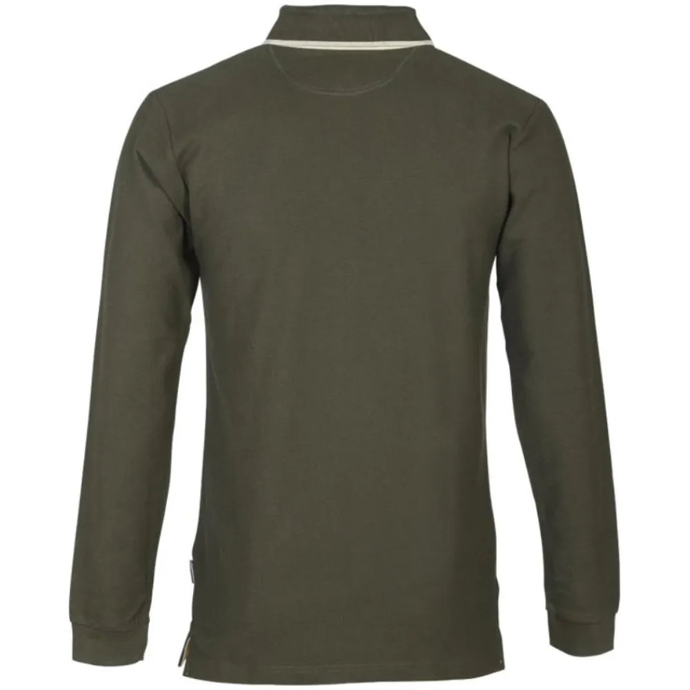 PERCUSSION POLO A MANCHES LONGUES HOMME KAKI>Homme Polos De Chasse·Polos À Manches Longues