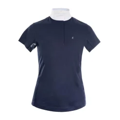 HORZE POLO CONCOURS FEMME BLAIRE MARINE>Femme Vêtements De Compétition Femme·Polos Chemises Compétition Femme