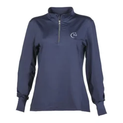 CYRUS POLO MANCHES LONGUES ERIKA FEMME MARINE>Femme Textile Cyrus·Haut Du Corps Femme Cyrus