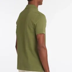 BARBOUR POLO PIQUE TARTAN BURNT OLIVE><noscript><img width=