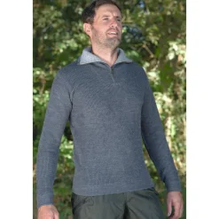 KALAHARI PULL COL ZIP CAMIONNEUR JEAN><noscript><img width=