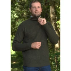 KALAHARI PULL COL ZIP CAMIONNEUR KAKI><noscript><img width=