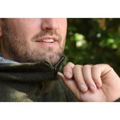KALAHARI PULL COL ZIP CAMIONNEUR KAKI><noscript><img width=