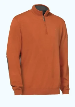 CLUB INTERCHASSE PULL COL ZIP WINSLEY ROUILLE>Homme Vêtements & Accessoires Club Interchasse·Pulls Club Interchasse