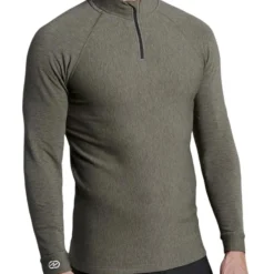 DAMARTSPORT PULL COL ZIPPE COMFORT 5 KAKI>Homme Sous-Vêtements Thermiques·Sous-Pulls Thermiques Homme