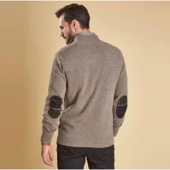 BARBOUR PULL COL ZIPPE HOLDEN MILITARY>Homme Vêtements Barbour·Pulls Barbour
