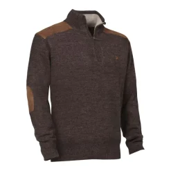 LIGNE VERNEY CARRON PULL FOX ZIPPE>Homme Pulls & Sweats De Chasse·Pulls