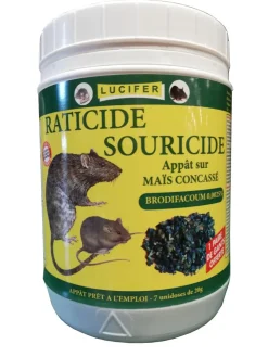 LUCIFER RATICIDE SOURICIDE MAIS 7X20G> Lutte Contre Les Rongeurs·Souricides Et Raticides Grains