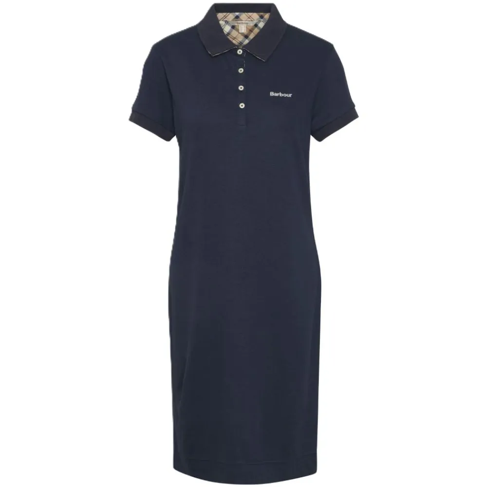 BARBOUR ROBE POLO DRESS NAVY BICOLORE>Femme Pantalons, Jupes Et Shorts·Robes Femme