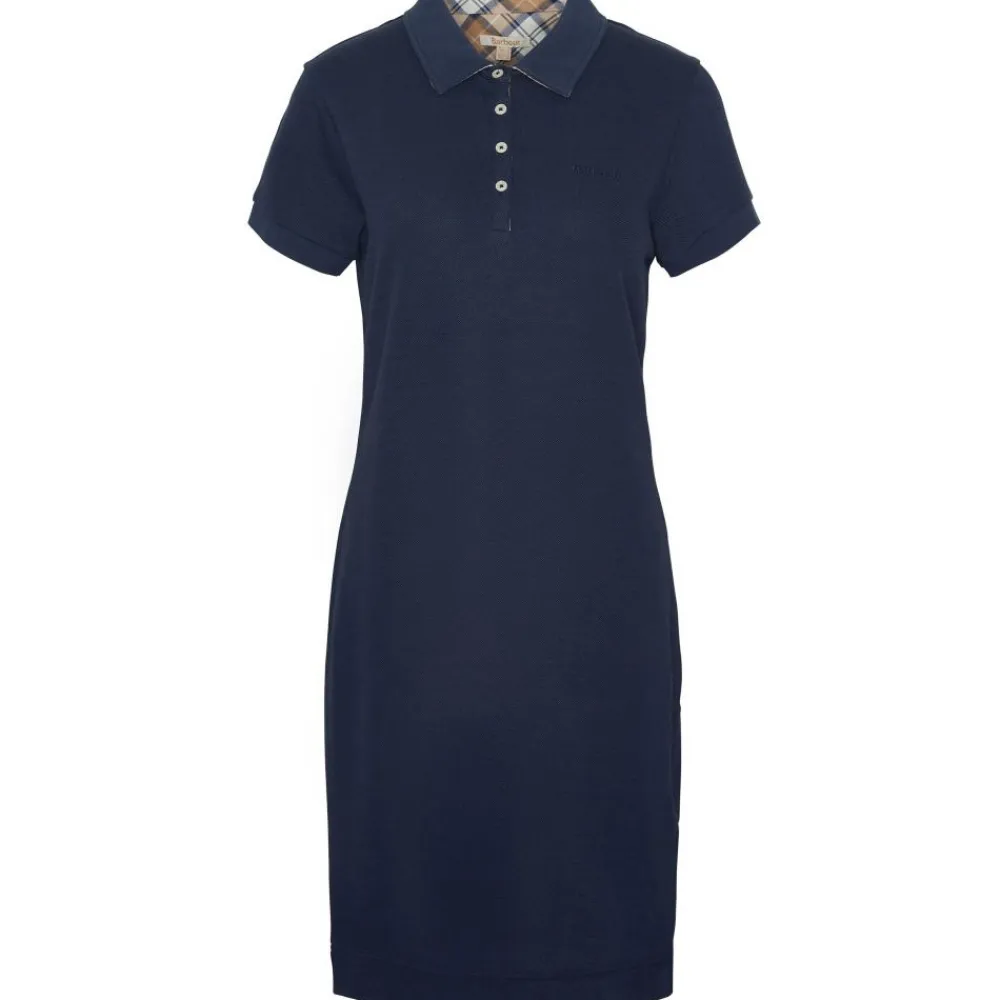 BARBOUR ROBE POLO DRESS NAVY BICOLORE>Femme Pantalons, Jupes Et Shorts·Robes Femme