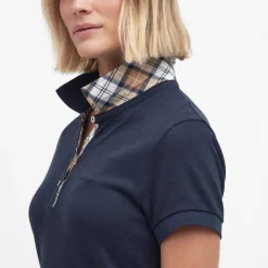 BARBOUR ROBE POLO DRESS NAVY BICOLORE><noscript><img width=