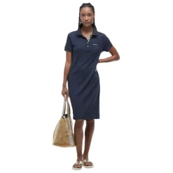 BARBOUR ROBE POLO DRESS NAVY BICOLORE><noscript><img width=