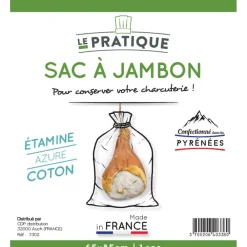 LE PRATIQUE SAC A JAMBON COTON ECRU 65X85 CM> Conservation·Sacs À Jambon