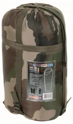 CITY GUARD SAC COUCHAGE CAMO THERMOBAG400 -15°> Activités De Plein Air Et Bivouac·Duvets Et Sacs De Couchage