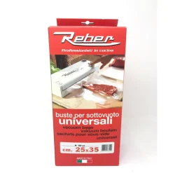 REBER SACHETS GAUFRES MISE SOUS VIDE 25X35 X50> Conservation·Sachets Rouleaux Et Sacs Machine Sous-Vide