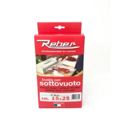 REBER SACHETS GAUFRES MISE SOUS VIDE 15X25 X50> Conservation·Sachets Rouleaux Et Sacs Machine Sous-Vide