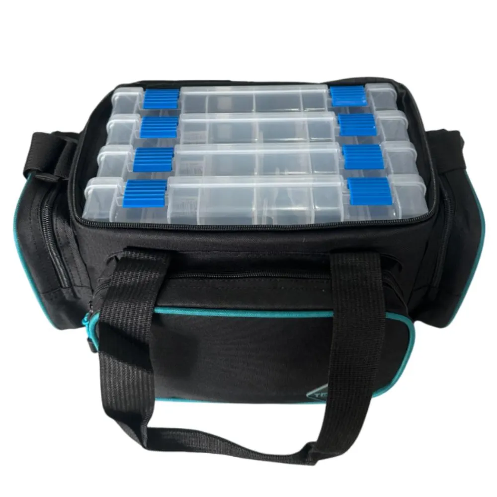TERZEO PÊCHEURS SACOCHE A LEURRE TRZ-C 4 BOITES> Bagagerie Carnassiers·Sacs, Bakkans Et Chest Packs Carnassiers
