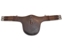 HFI SANGLE BAVETTE EVO CUIR BRUN> Equipements De La Selle·Bavettes Et Sangles Bavettes