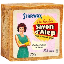 STARWAX THE FABULOUS SAVON ALEP CUBE 200G> Ingrédients Ménagers·Ingrédients Ménagers