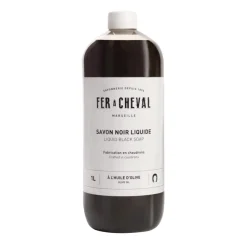 FER A CHEVAL SAVON NOIR LIQUIDE OLIVE 1L> Ingrédients Ménagers·Savons Noirs