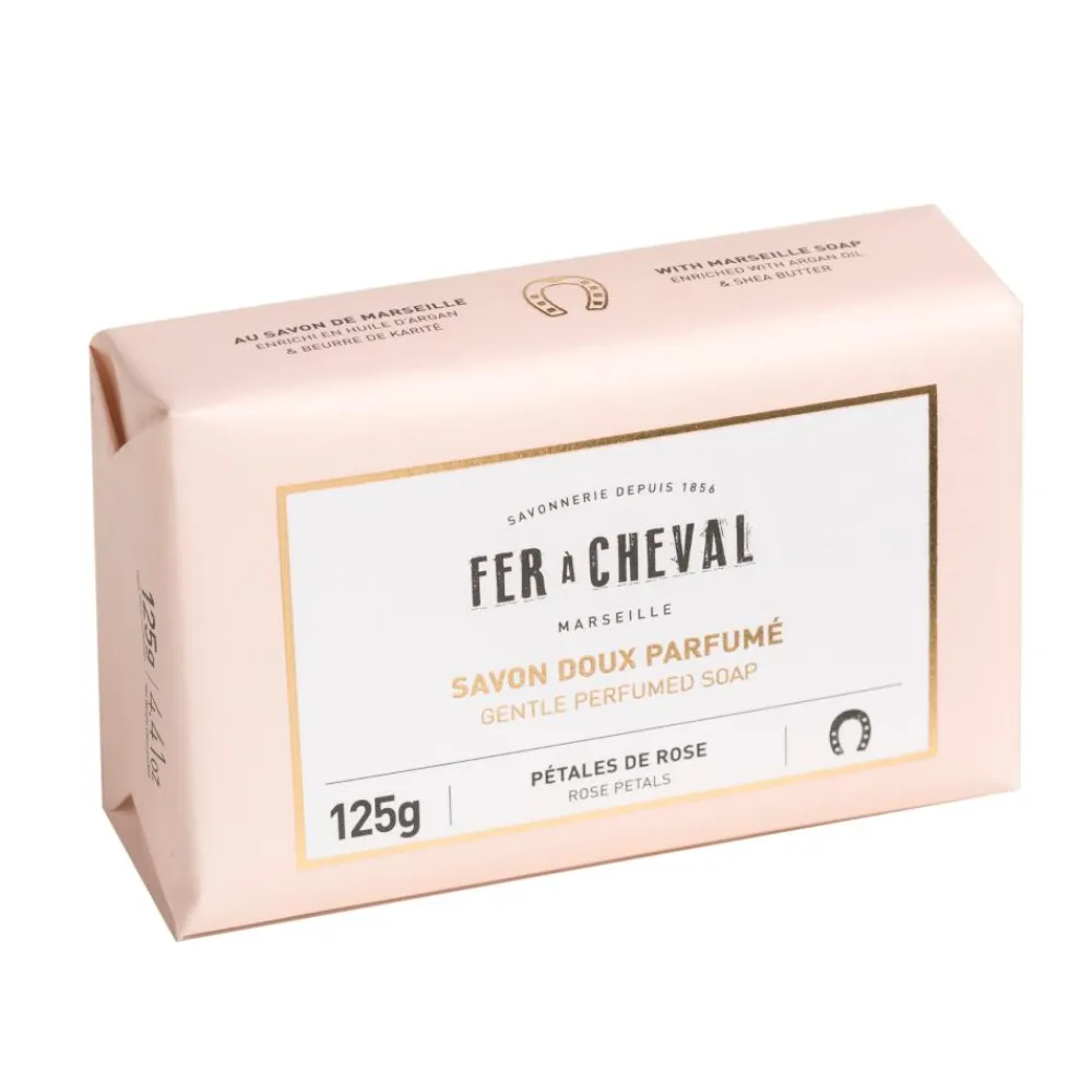 FER A CHEVAL SAVONNETTE PARFUM PETALE DE ROSE 12> Savons De Marseille·Savons De Marseille