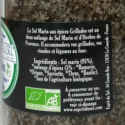 ESPRIT DU SEL SEL MARIN SPECIAL GRILLADES 250G> Assaisonnements·Sel Et Poivre