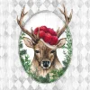 AMBIENTE SERVIETTE CERF DANS CADRE> Art De La Table Et Vaisselle·Serviettes Papier Et Toiles Cirées