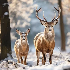 AMBIENTE SERVIETTE CERFS DANS LA NEIGE> Art De La Table Et Vaisselle·Serviettes Papier Et Toiles Cirées
