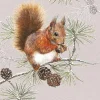 AMBIENTE SERVIETTE ECUREUIL D'HIVER> Art De La Table Et Vaisselle·Serviettes Papier Et Toiles Cirées