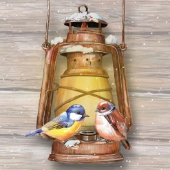 AMBIENTE SERVIETTE OISEAUX SUR LANTERNE> Art De La Table Et Vaisselle·Serviettes Papier Et Toiles Cirées