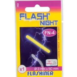 FLASHMER STARLITE FLASH NIGHT 4.5 X 37MM X10> Équipements Du Pêcheur En Surf Casting·Indicateurs Lumineux Et Sonores Mer