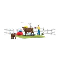 SCHLEICH STATION DE LAVAGE POUR VACHES>Enfant Figurines·Coffrets Figurines