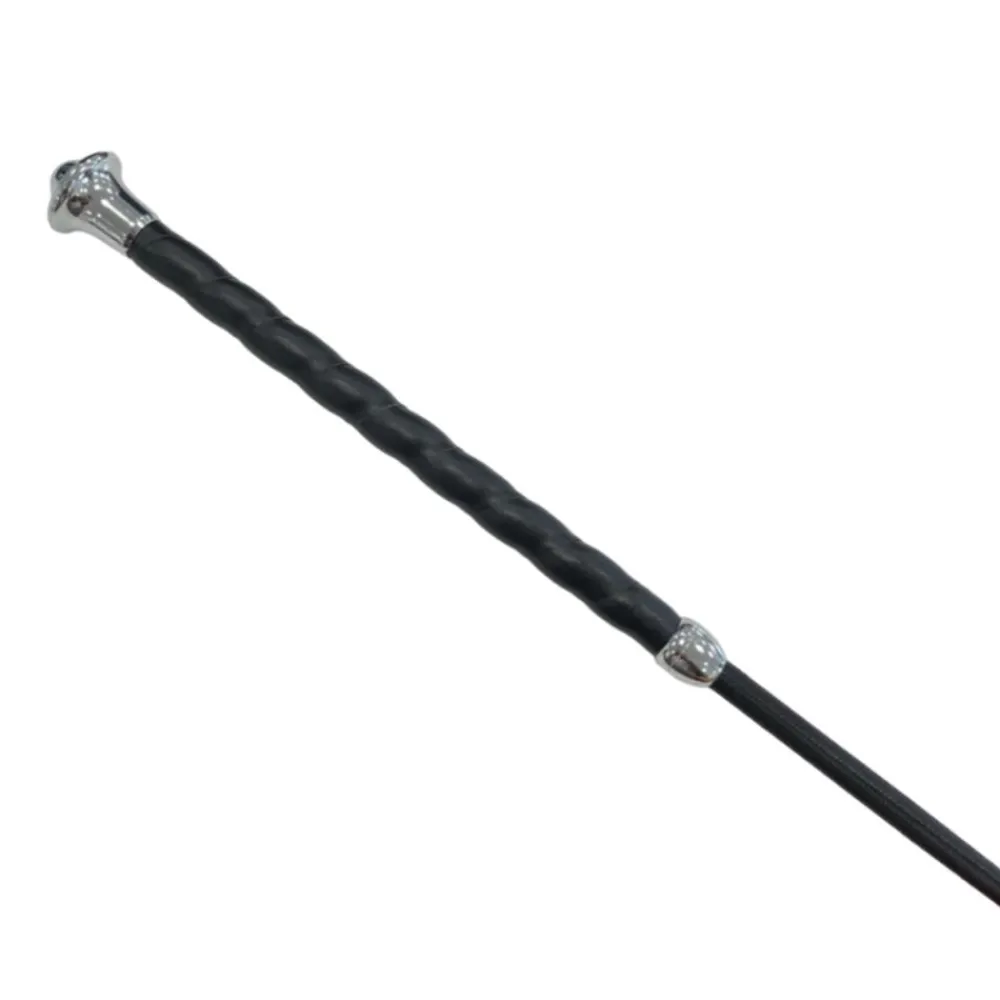 TERZEO CAVALIERS STICK DE DRESSAGE NOIR ET ARGENT> Aides·Cravaches De Dressage