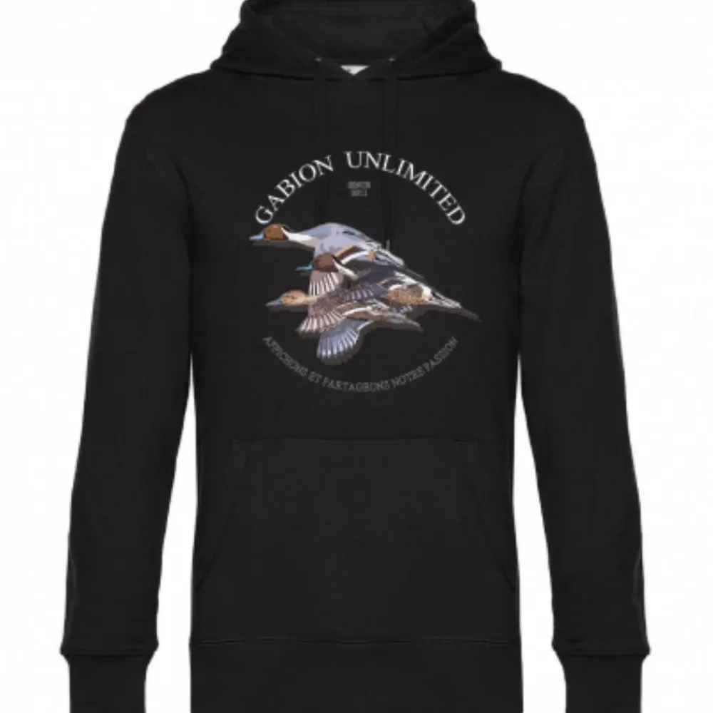 GABION UNLIMITED SWEAT CAPUCHE HOMME DH PILET NOIR>Homme Vêtements & Accessoires Gabion Unlimited·Sweats Gabion Unlimited