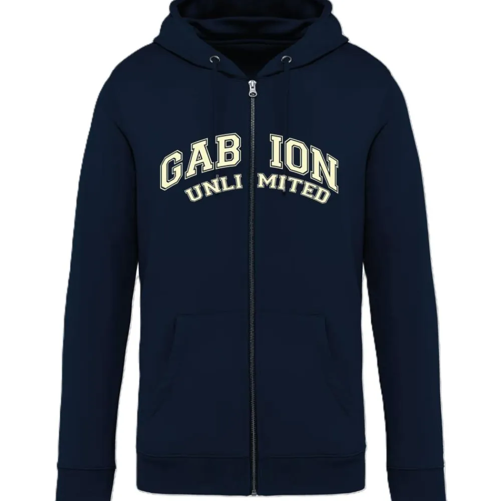 GABION UNLIMITED SWEAT FULL ZIP MARINE>Homme Vêtements & Accessoires Gabion Unlimited·Sweats Gabion Unlimited