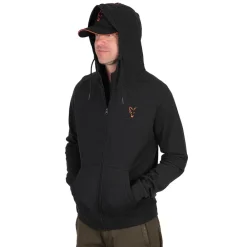 FOX SWEAT NOIR ORANGE><noscript><img width=