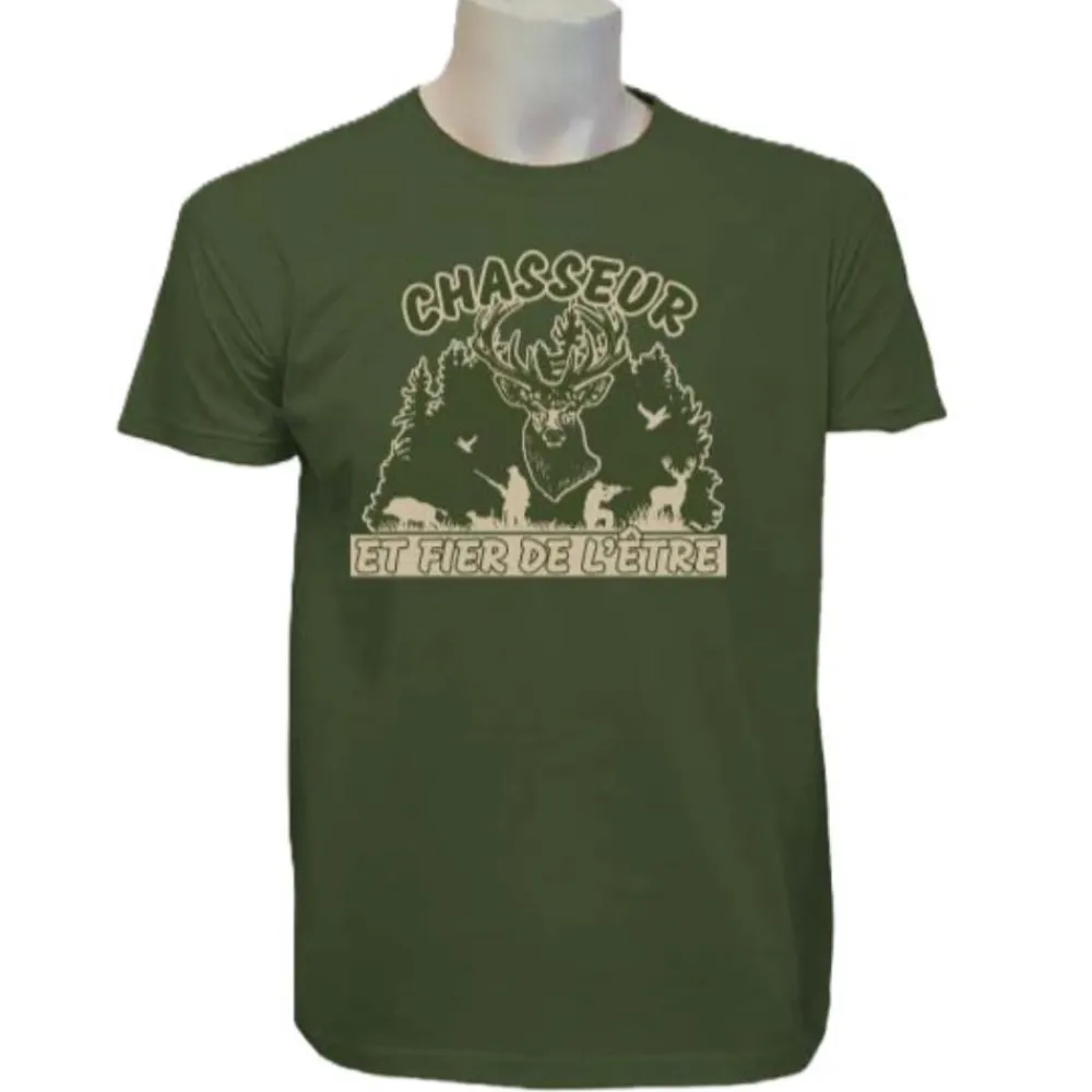 BARTAVEL TEE SHIRT CHASSEUR FIER KAKI>Homme T-Shirts De Chasse·T-Shirts À Manches Courtes