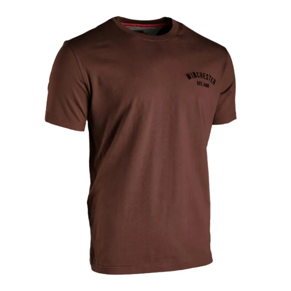 WINCHESTER TEE SHIRT COLOMBUS BROWN>Homme T-Shirts De Chasse·T-Shirts À Manches Courtes