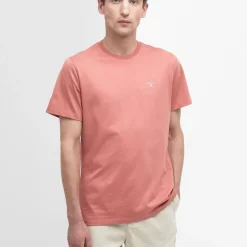 BARBOUR TEE SHIRT ESSENTIAL SPORTS PINK><noscript><img width=