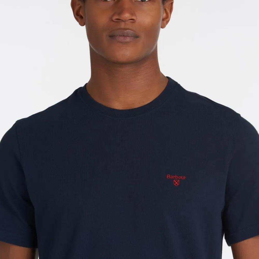 BARBOUR TEE SHIRT ESSENTIAL SPORTY NAVY>Homme Vêtements Barbour·T-Shirts Barbour